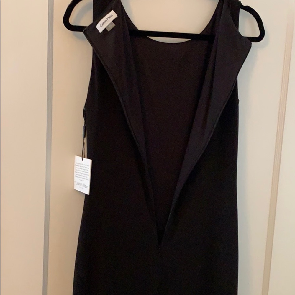 NEW Y2K Calvin Klein Black Dress with Bling 10 Bodycon - Picture 4 of 8